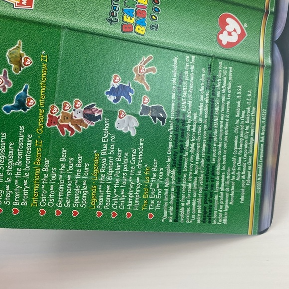 Ty Beanie Peanut Blue Elephant Still in Box 2000 McDonald’s Legends Collection - Picture 10 of 10